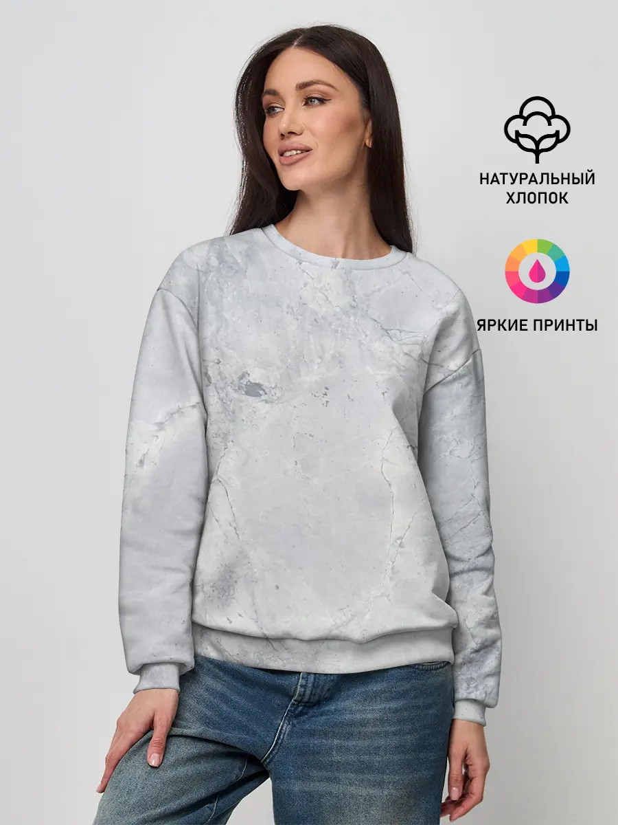 Женский свитшот / Мрамор