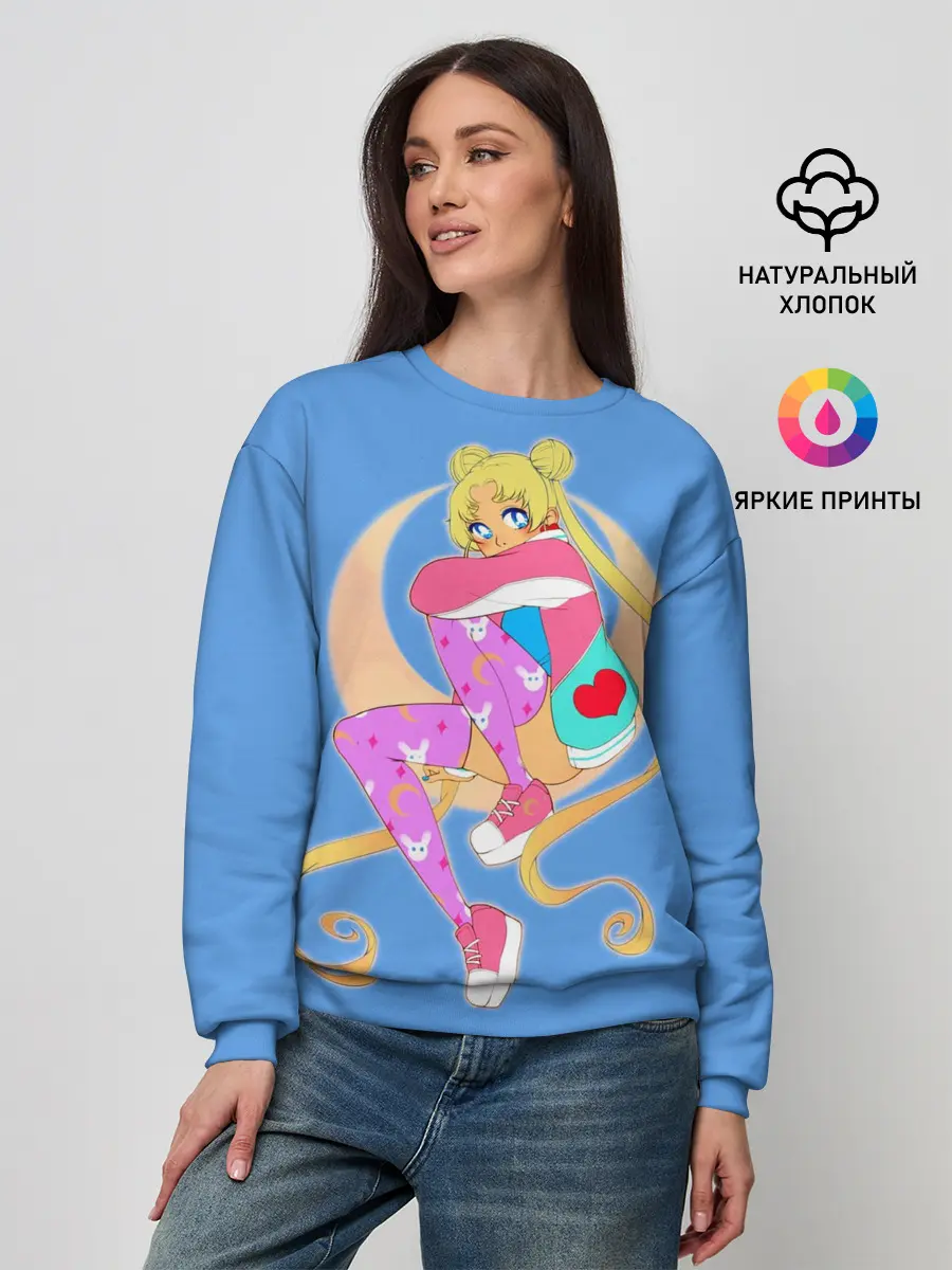 Женский свитшот / Луна