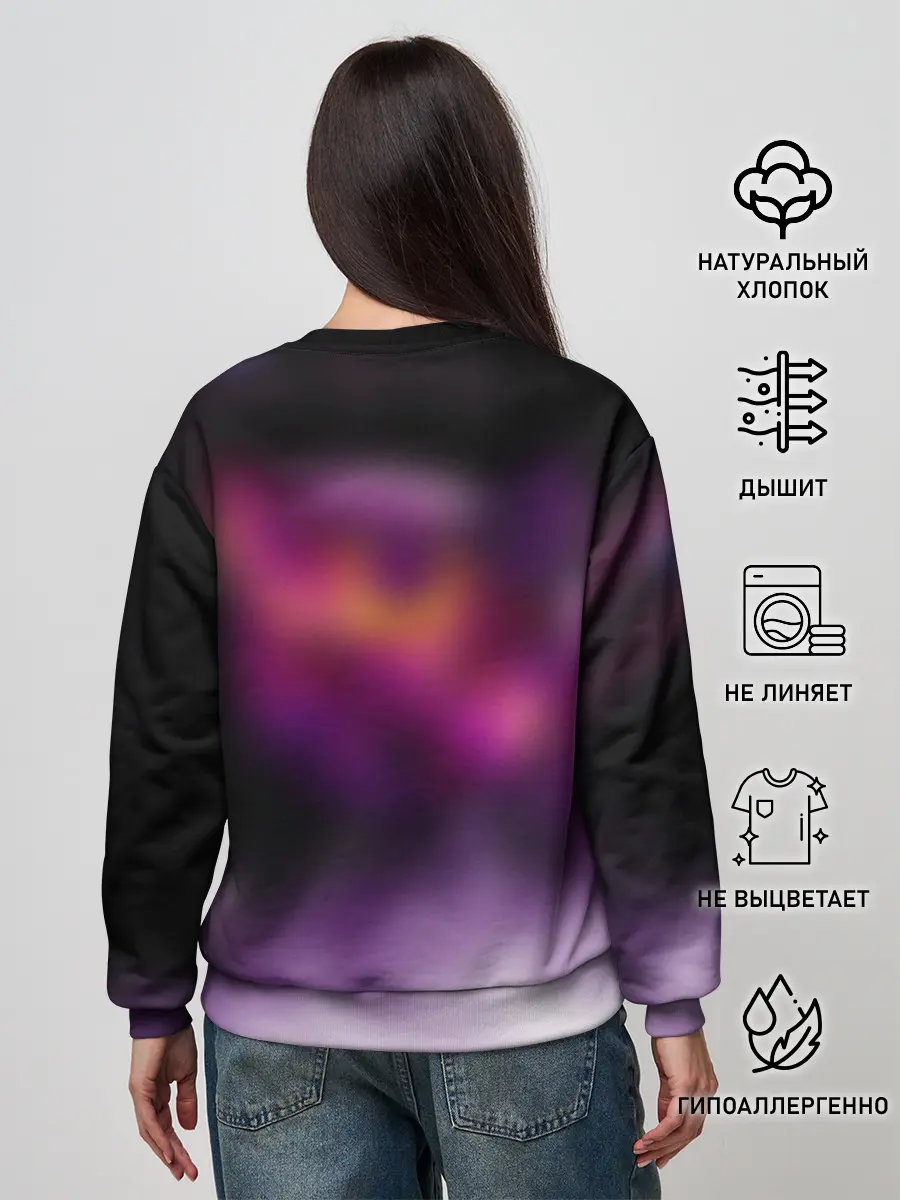 Женский свитшот / КОСМОС КИСЫ