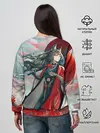 Женский свитшот / Azur Lane red flowers