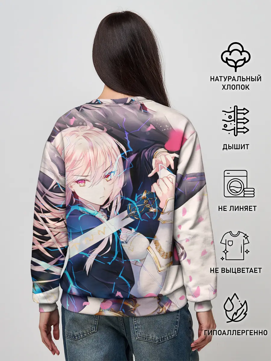 Женский свитшот / Girl with katana