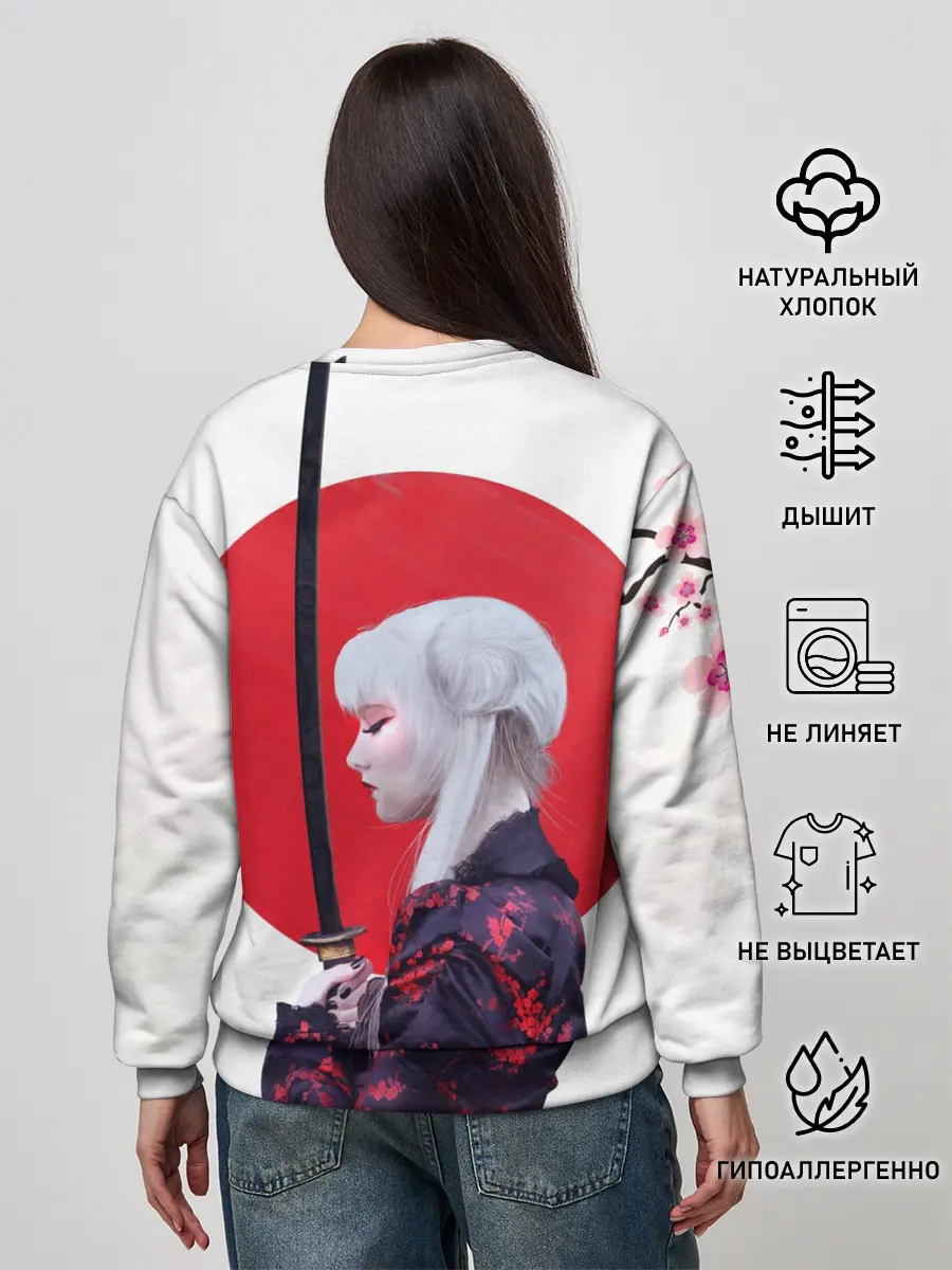 Женский свитшот / Самурай