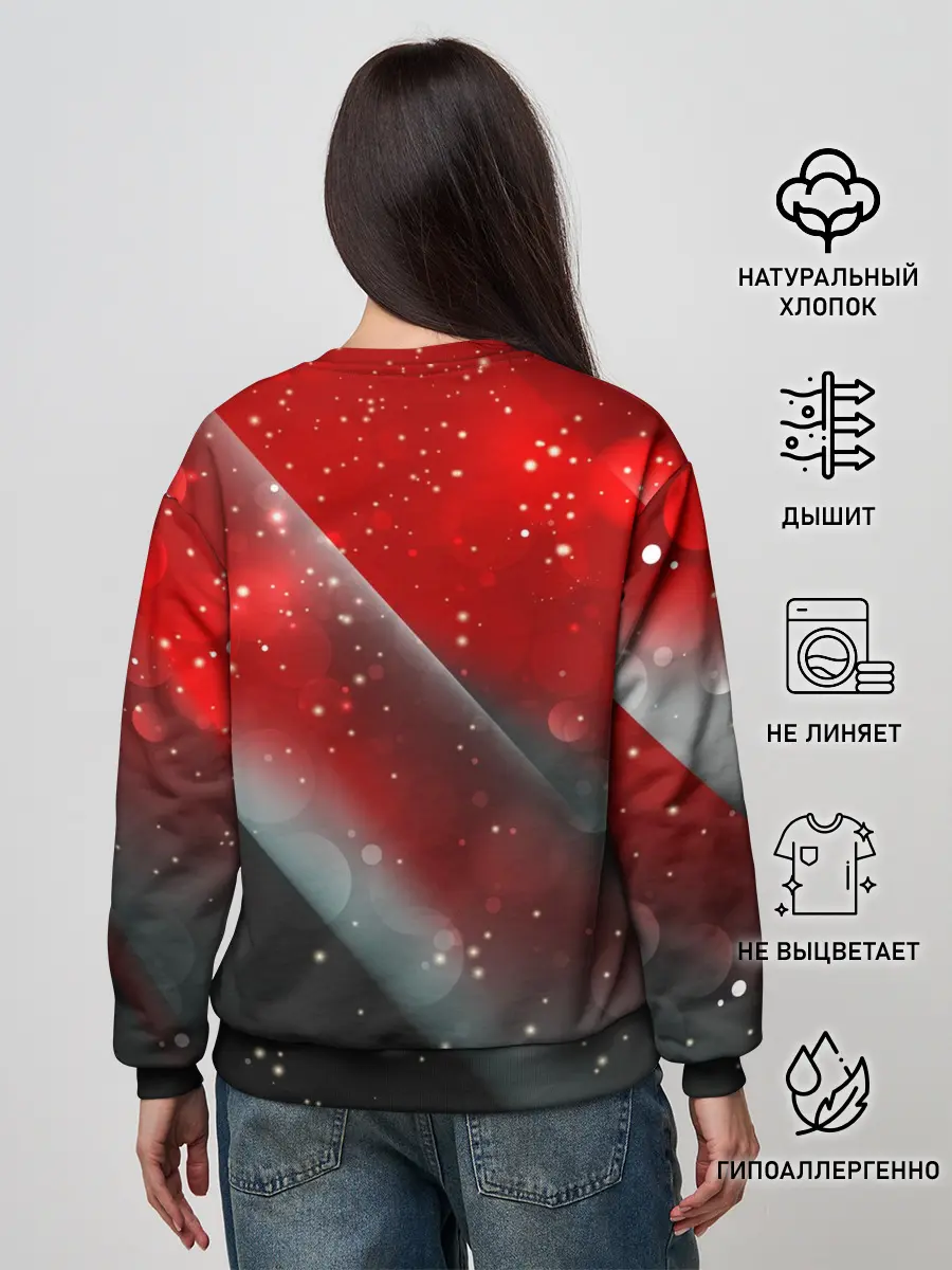 Женский свитшот / Red & Black