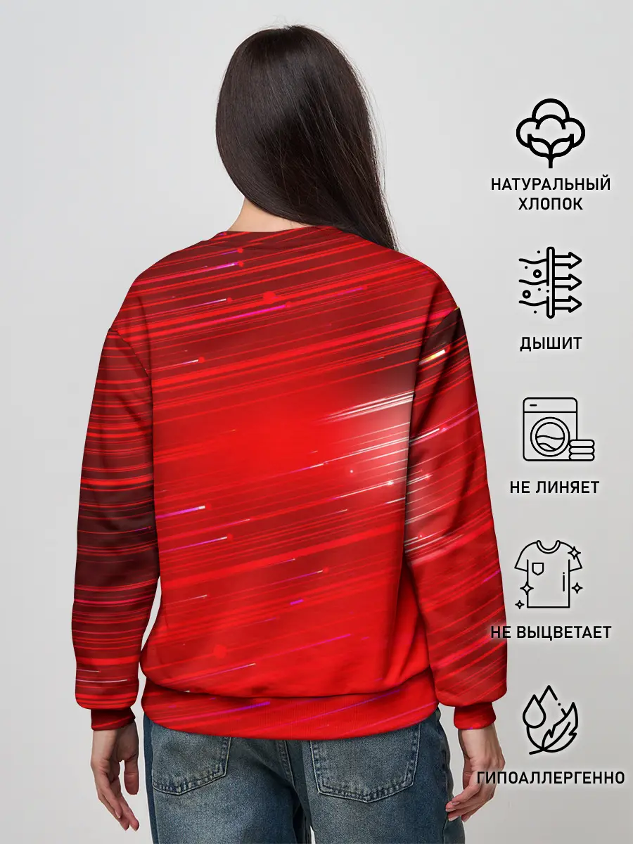 Женский свитшот / Красный свет