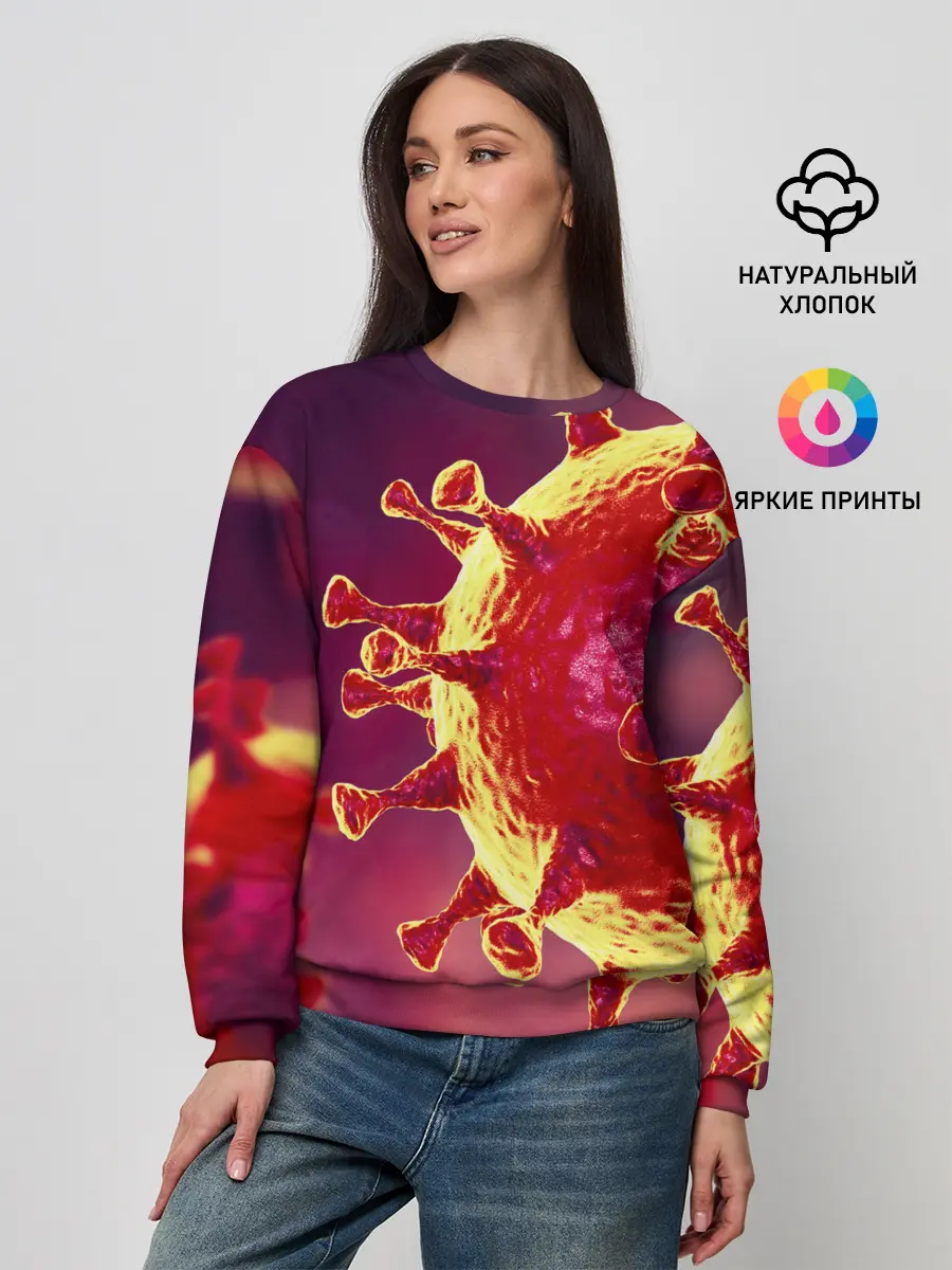 Женский свитшот / Коронавирус