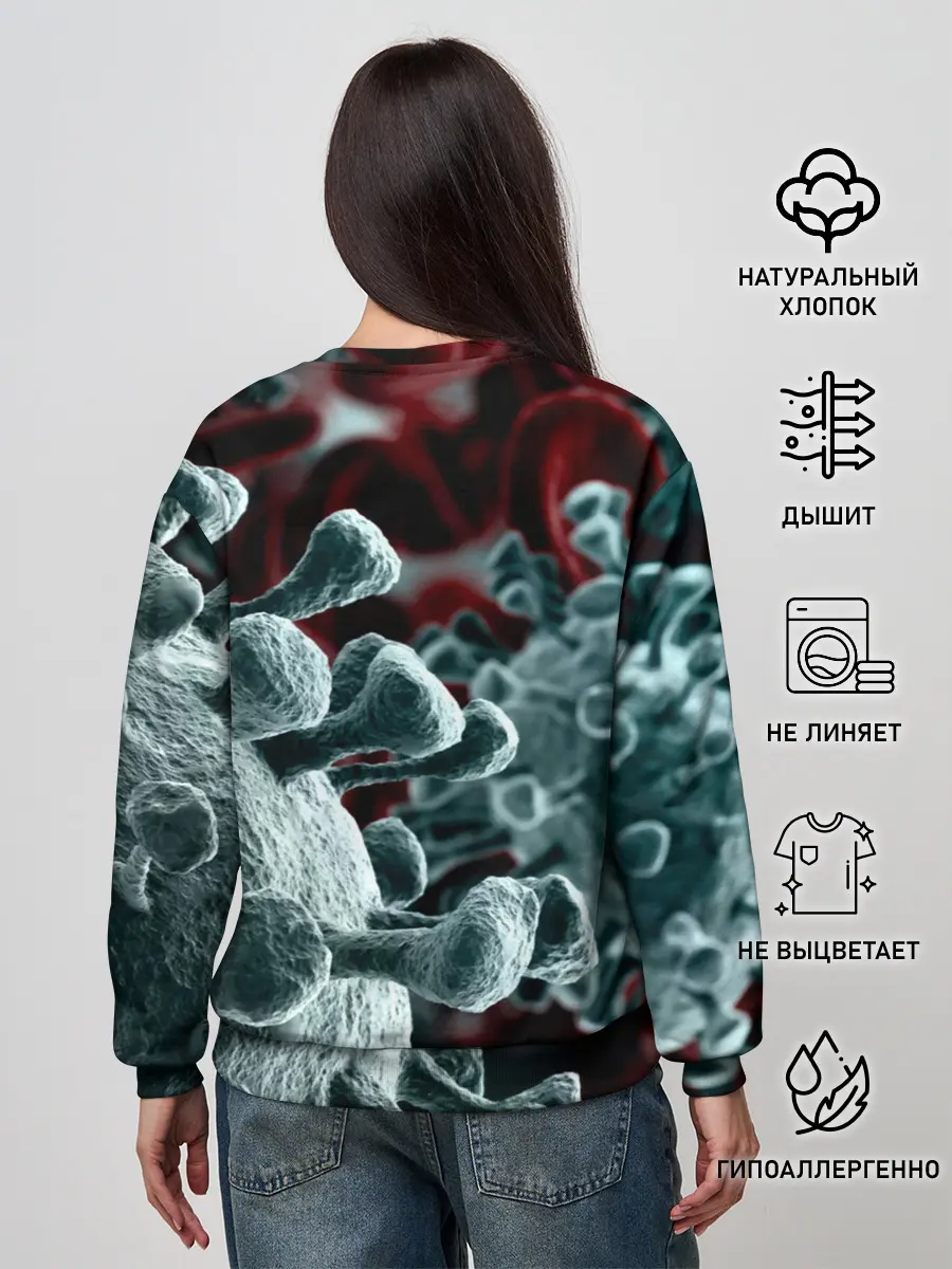 Женский свитшот / Коронавирус