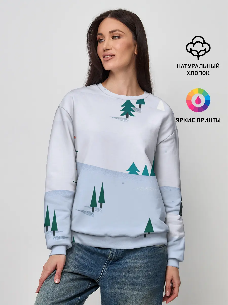 Женский свитшот / Snow 1