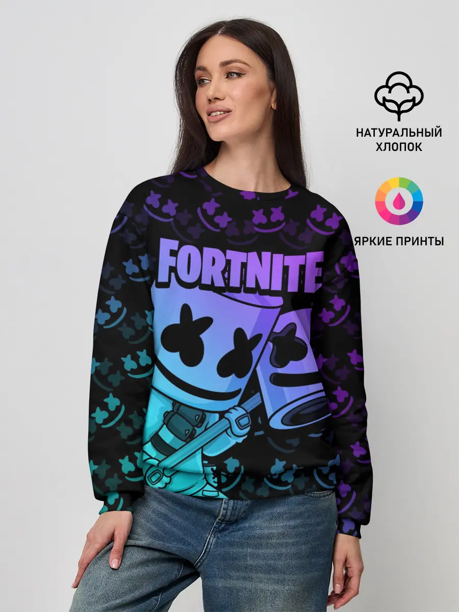Женский свитшот / FORTNITE MARSHMELLO