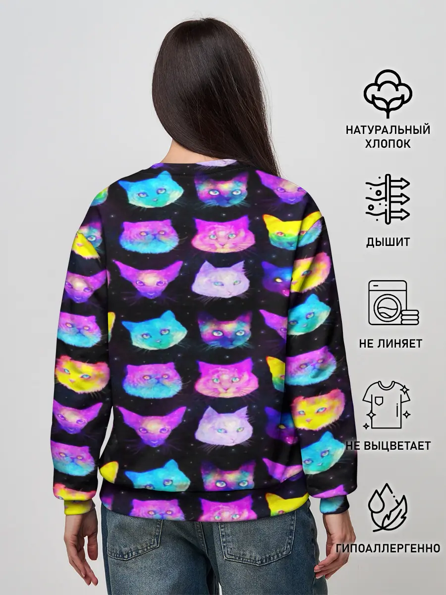 Женский свитшот / КОТО КОСМОС