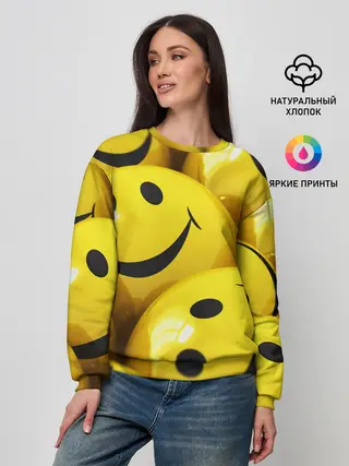 Женский свитшот / YELLOW SMILE