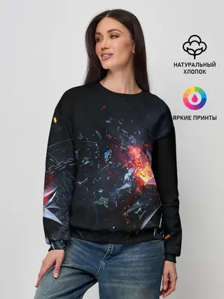 Женский свитшот / МЕДАЛЬОН ВЕДЬМАКА