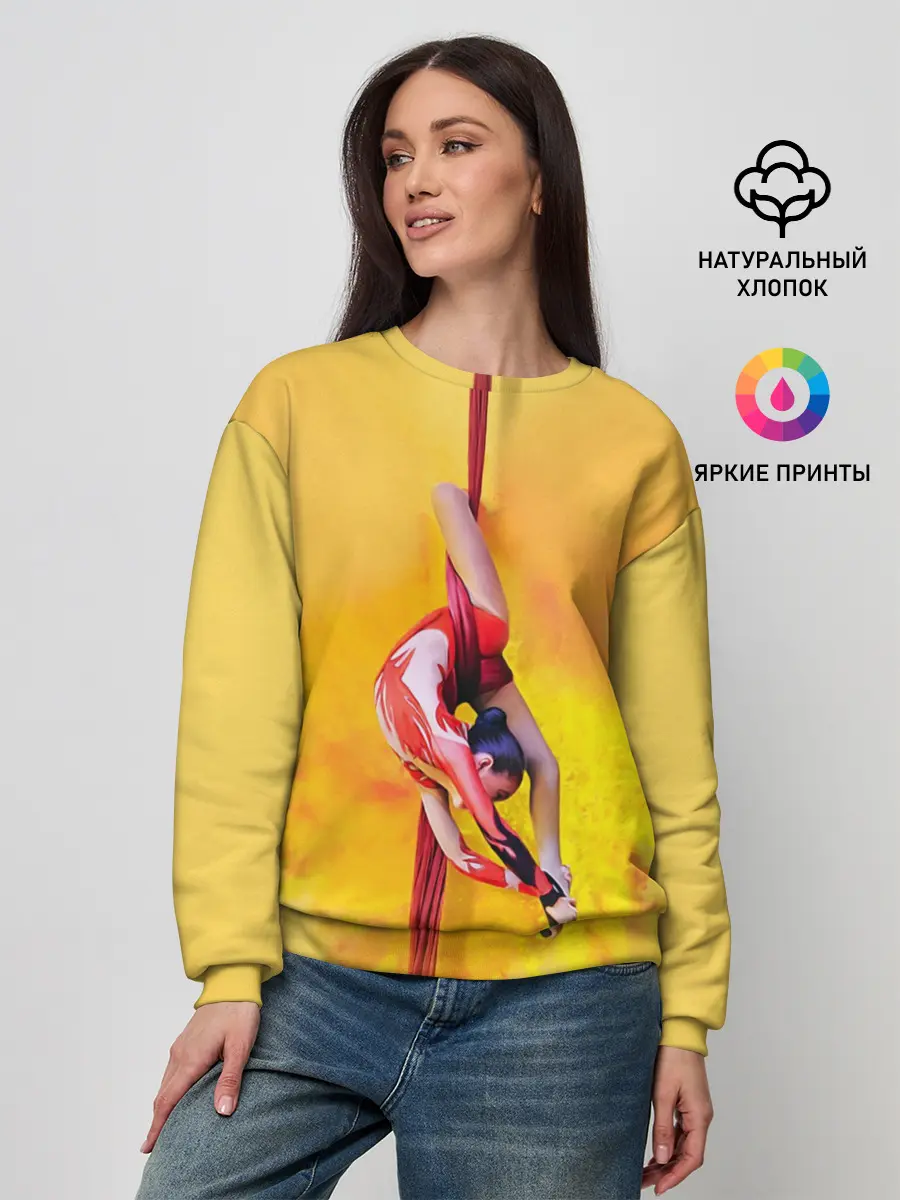 Женский свитшот / Гимнастика на полотнах