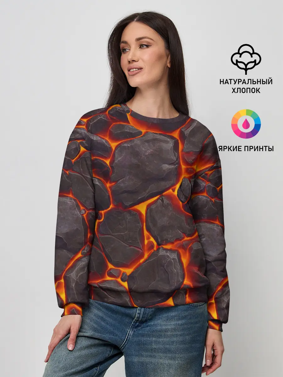 Женский свитшот / Лава