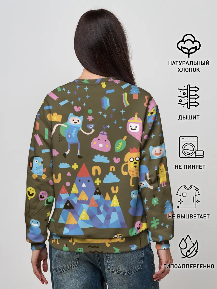 Женский свитшот / Время приключений Зима