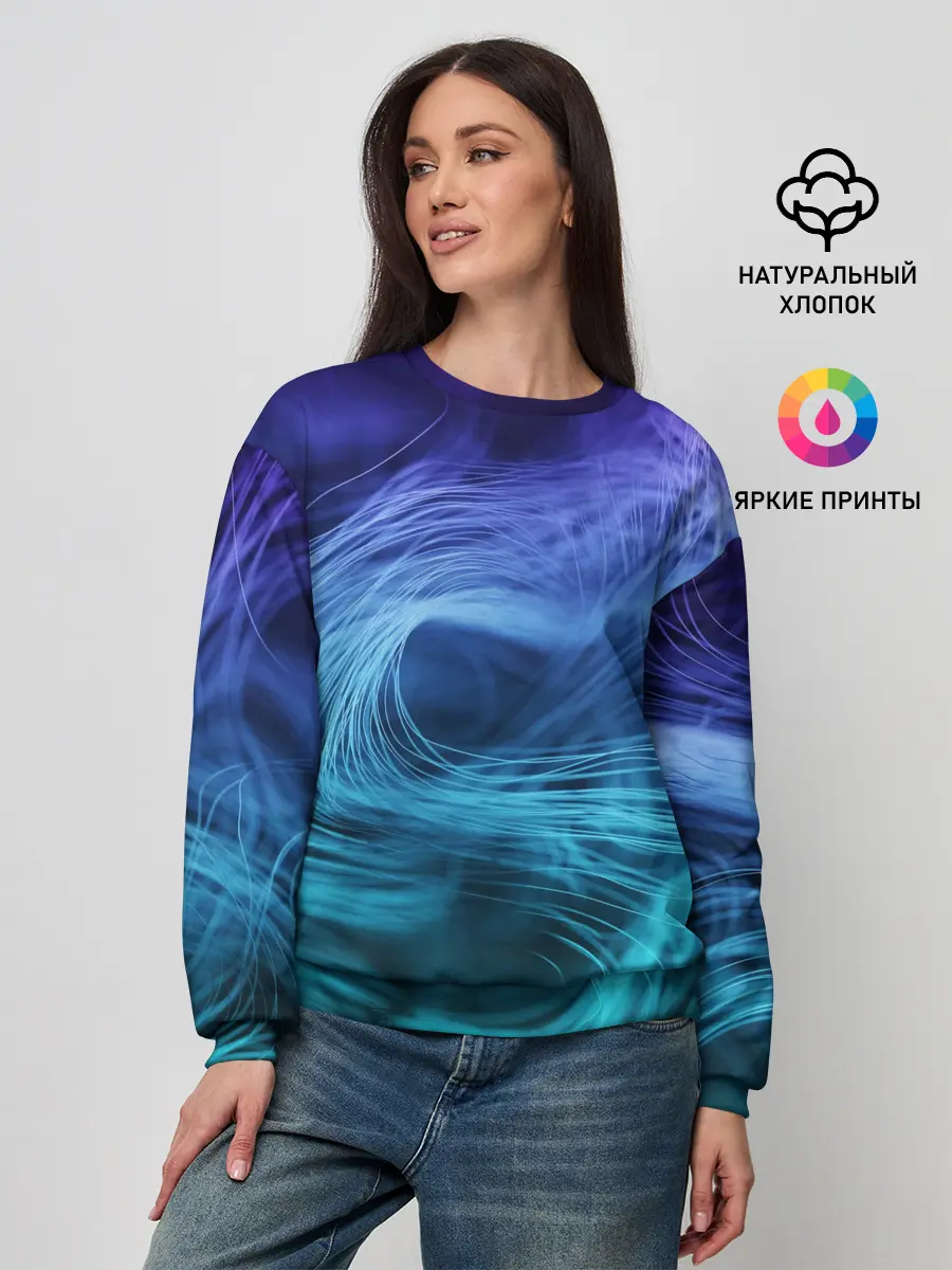 Женский свитшот / Линии материи