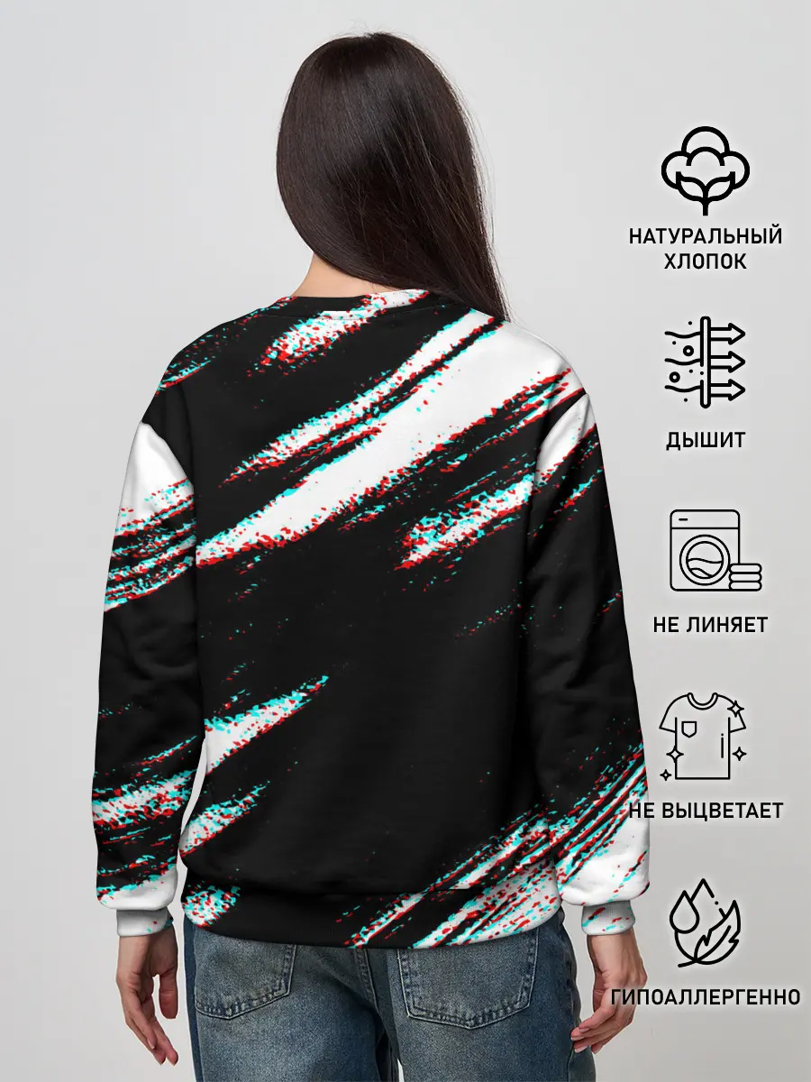 Женский свитшот / Samurai | Glitch.