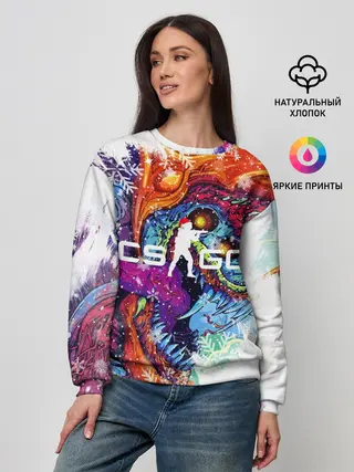 Женский свитшот / Новогодний CS GO