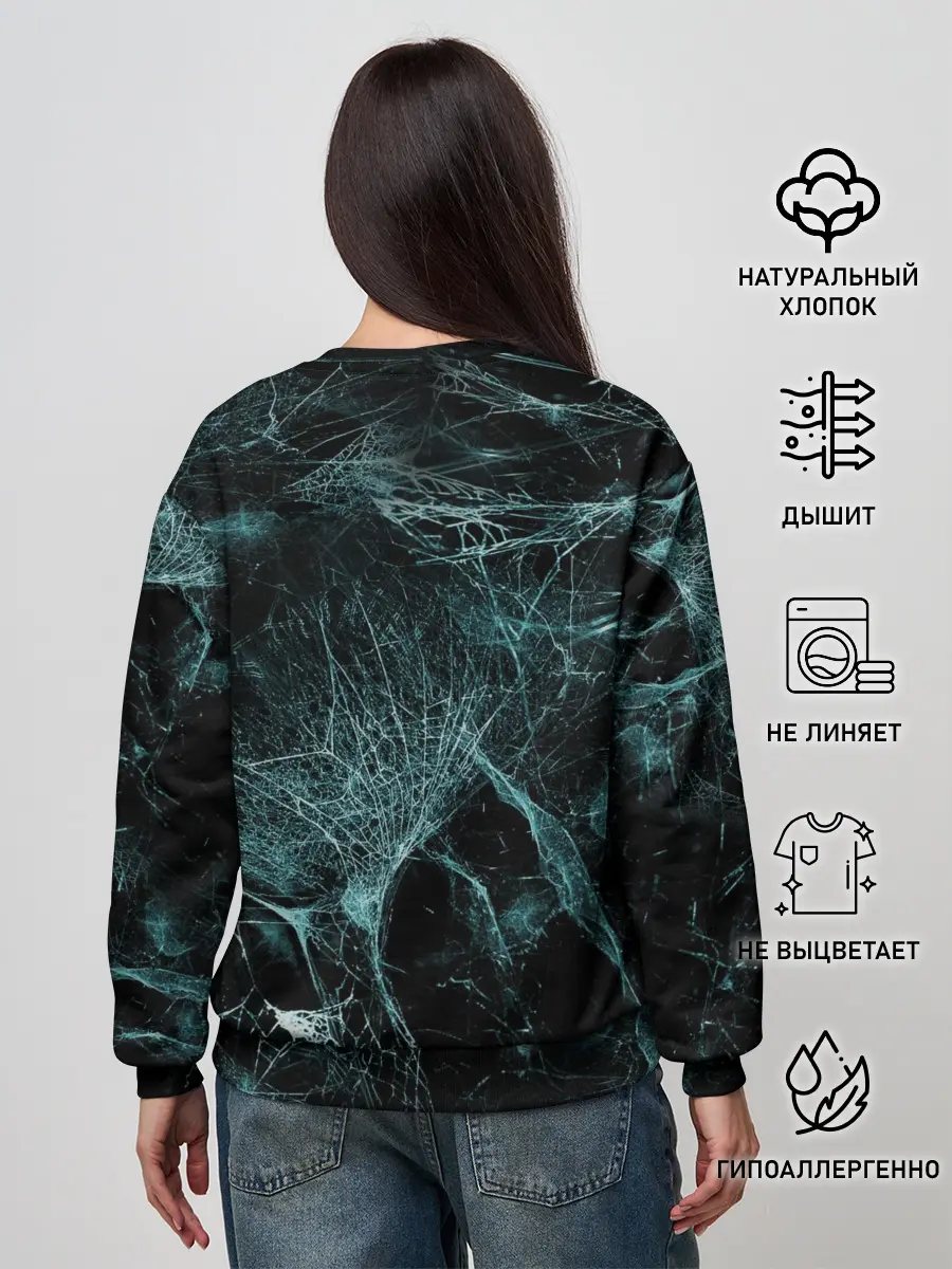 Женский свитшот / two skulls