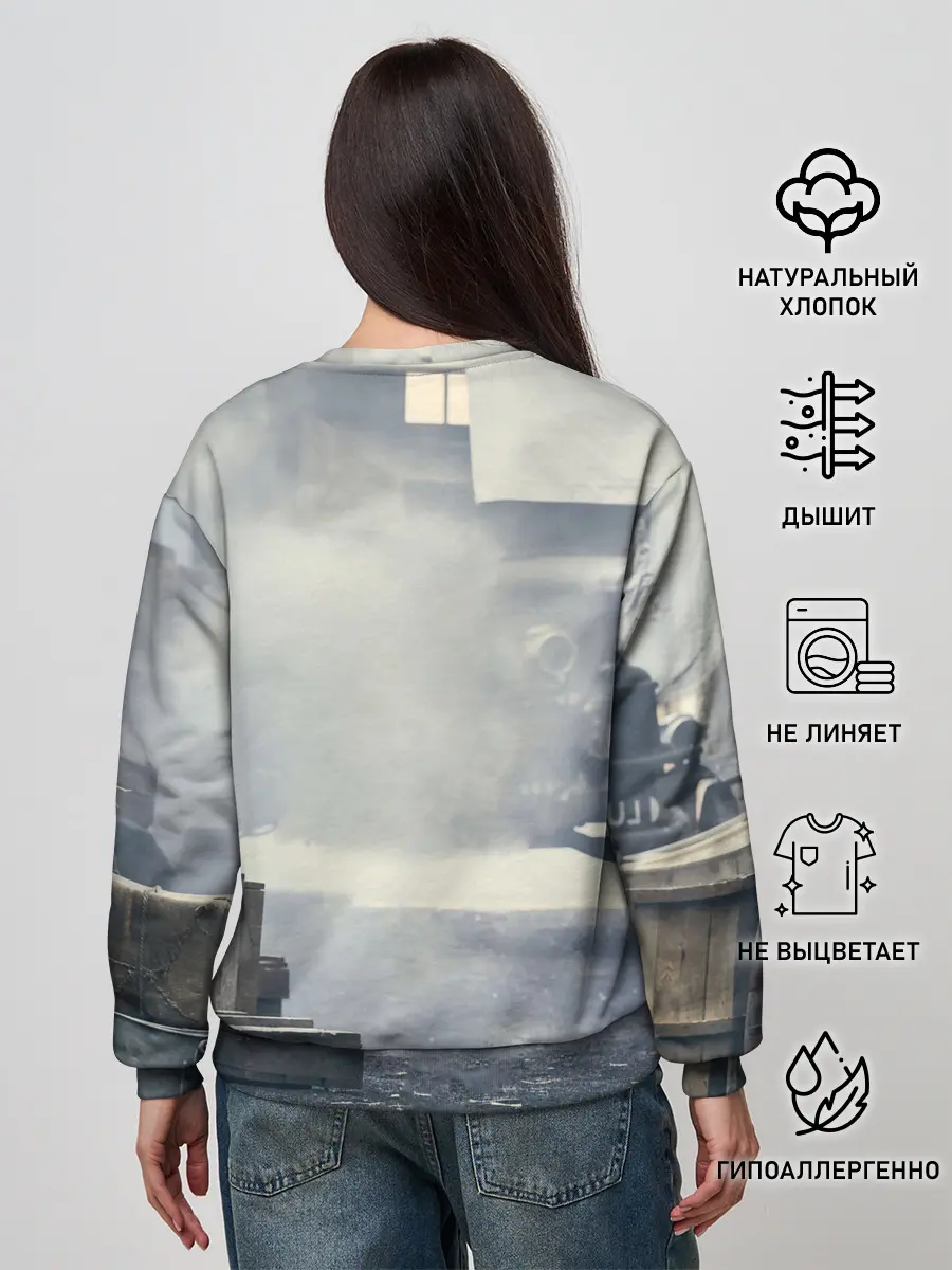 Женский свитшот / Острые козырьки