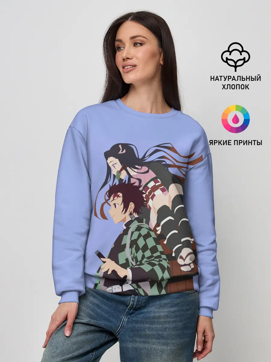 Женский свитшот / Tanjirou & Nezuko