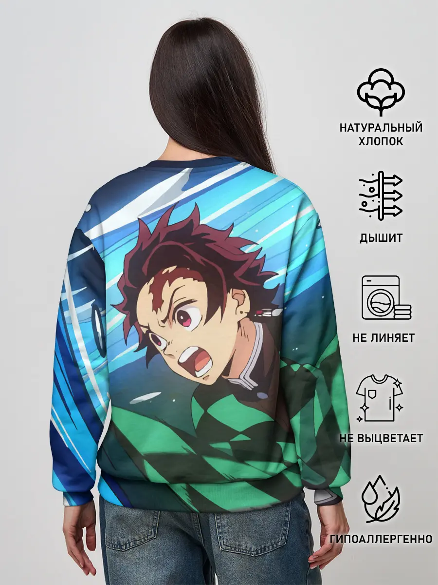 Женский свитшот / Клинок рассекающий демонов