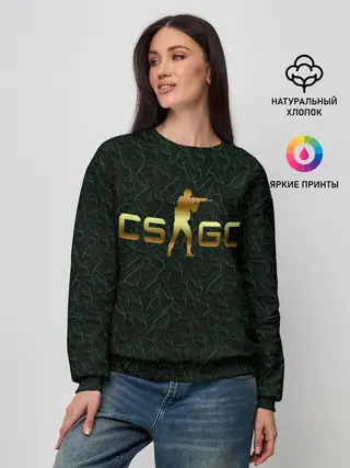 Женский свитшот / cs go gold