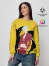 Женский свитшот / Ban желтый фон