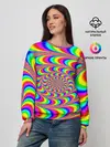 Женский свитшот / Оптическая текстура