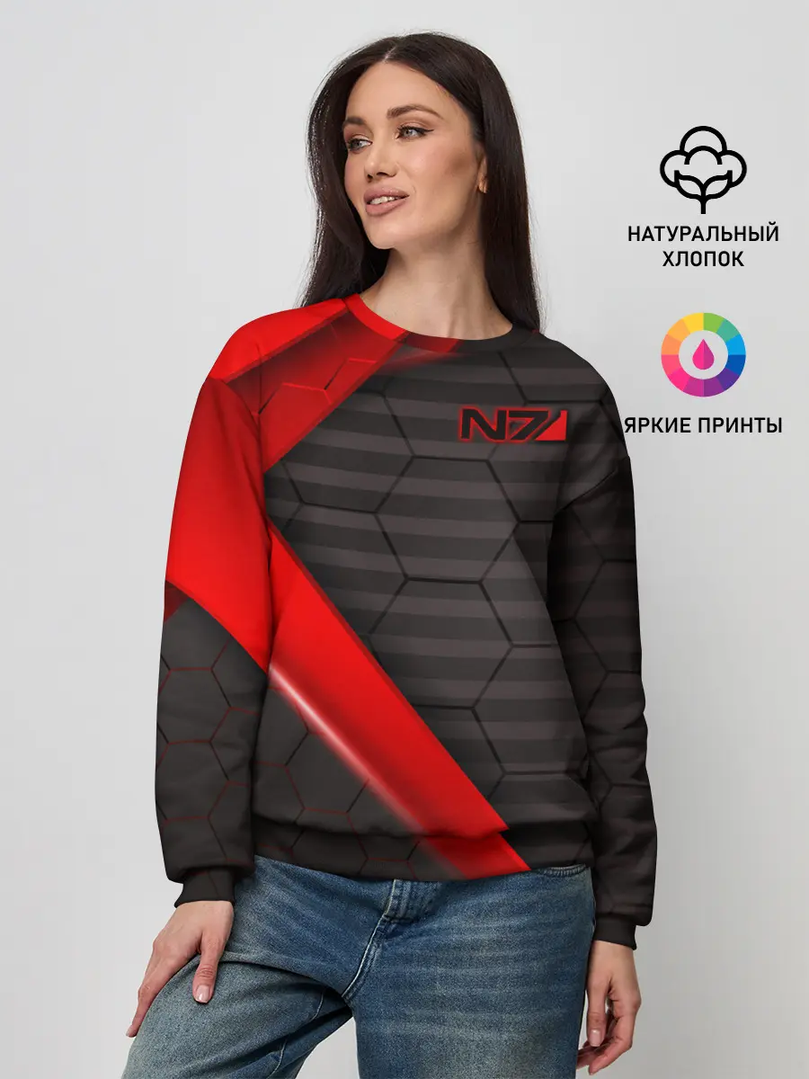 Женский свитшот / MASS EFFECT N7 | МАСС ЭФФЕКТ Н7