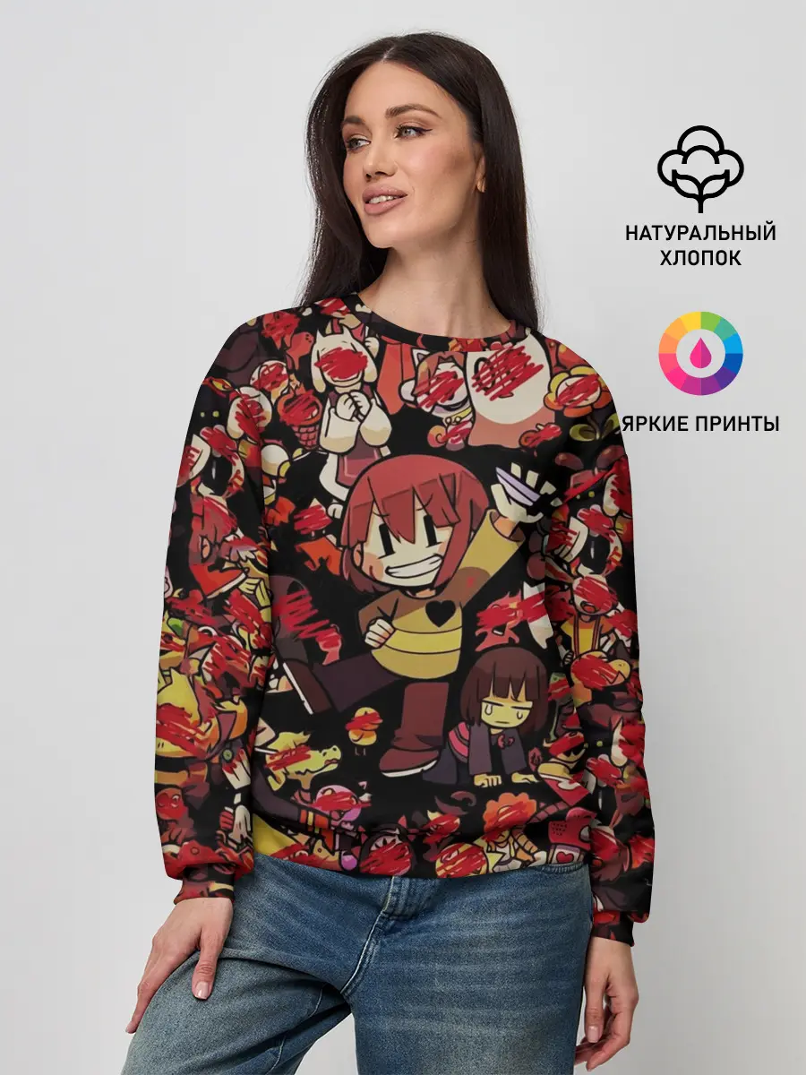 Женский свитшот / UNDERTALE CHARA