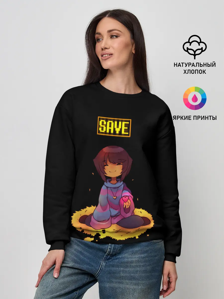 Женский свитшот / UNDERTALE FRISK