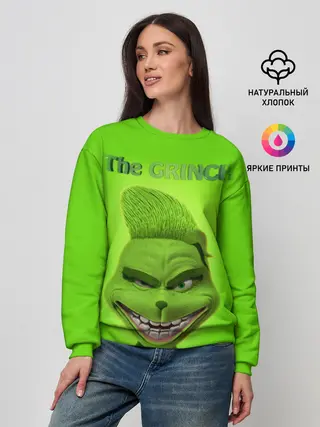 Женский свитшот / Grinch Face