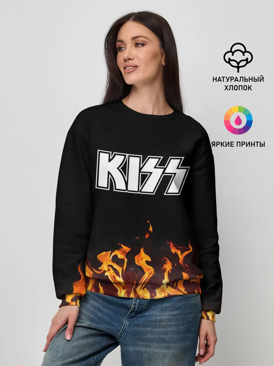 Женский свитшот / Kiss