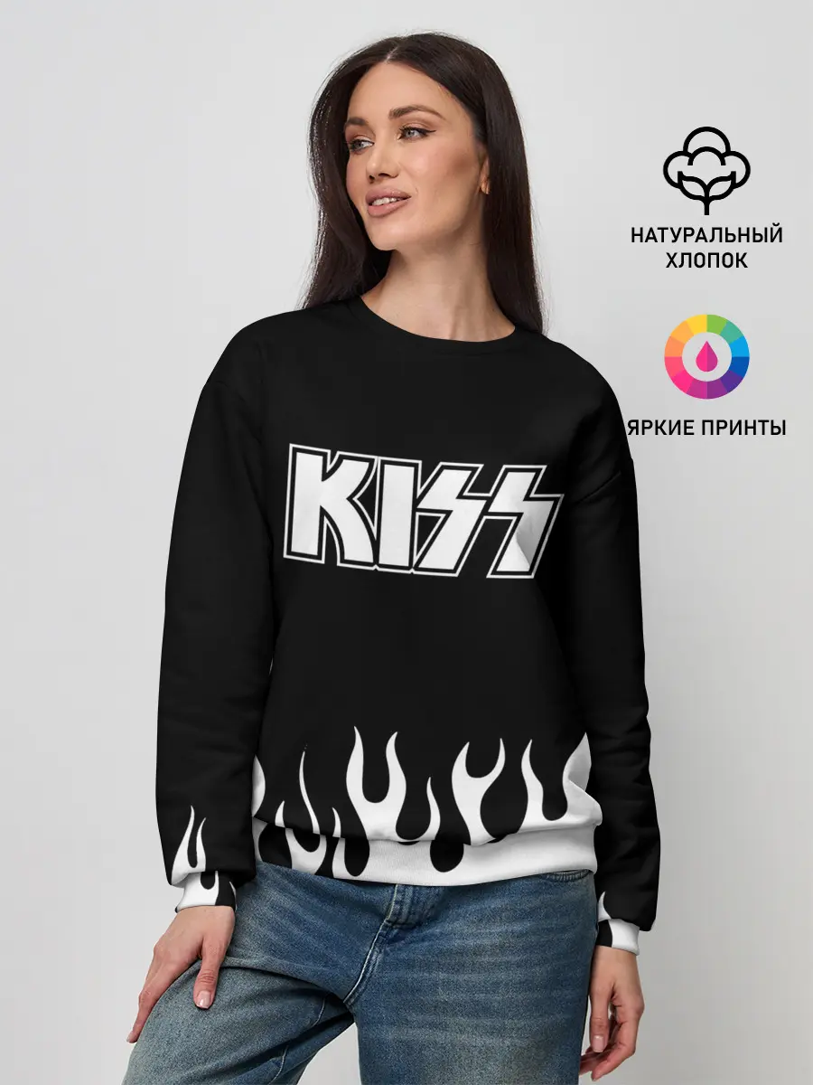 Женский свитшот / Kiss