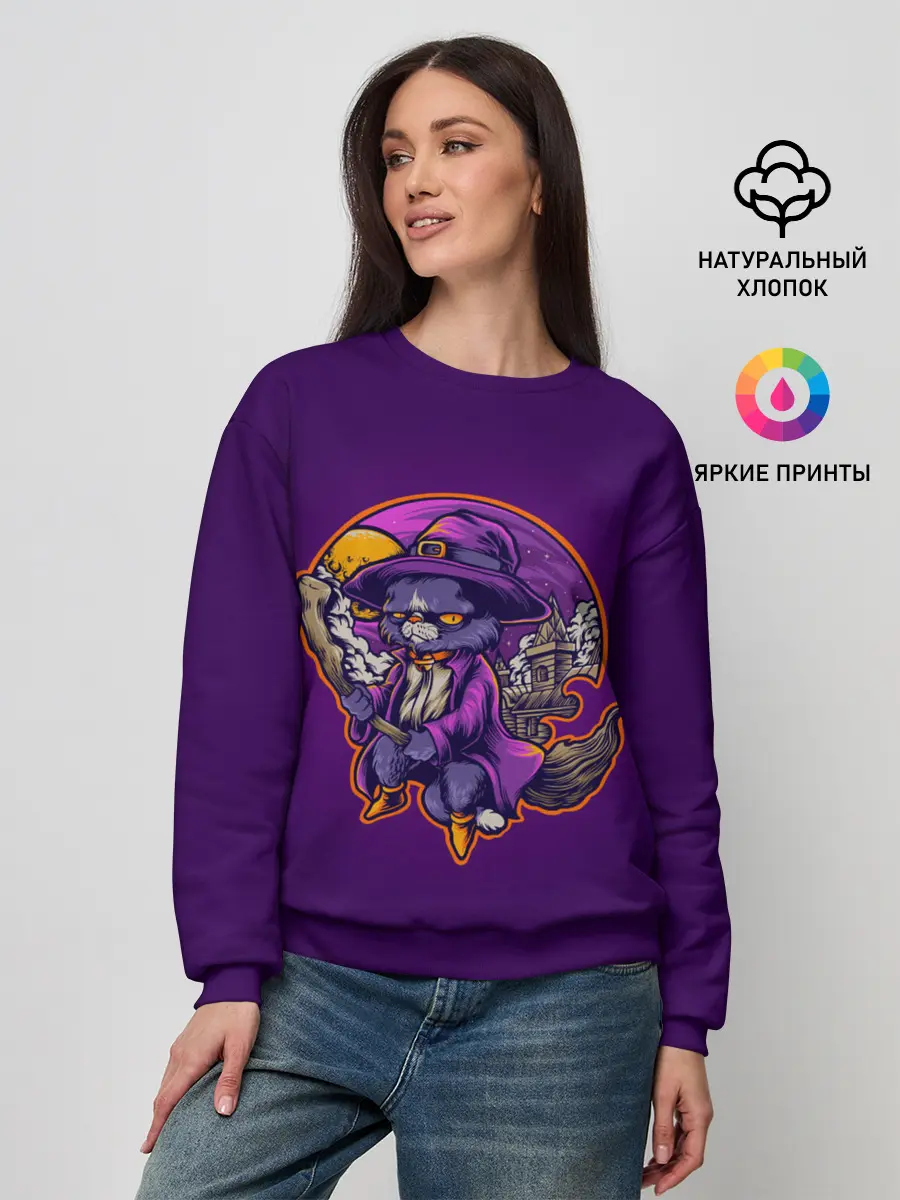 Женский свитшот / Кот