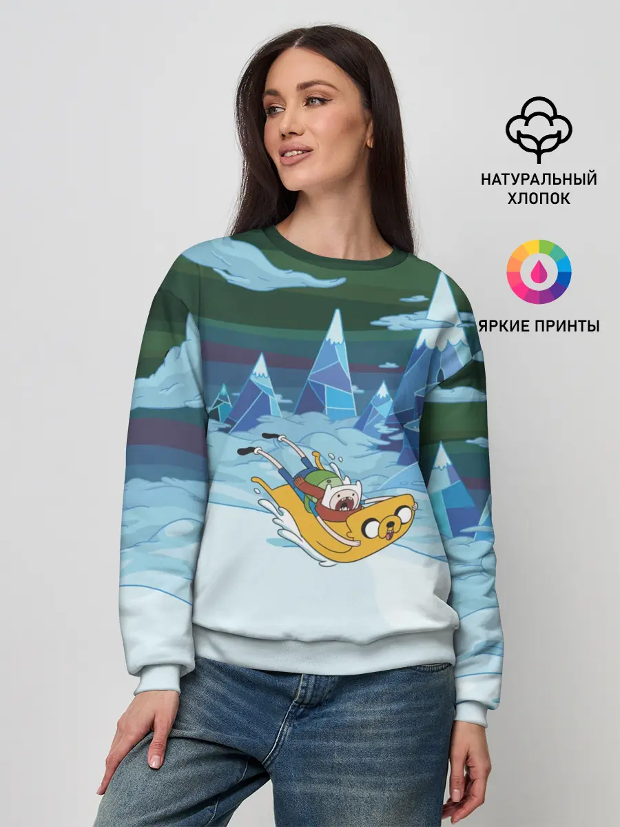 Женский свитшот / Finn on Jake