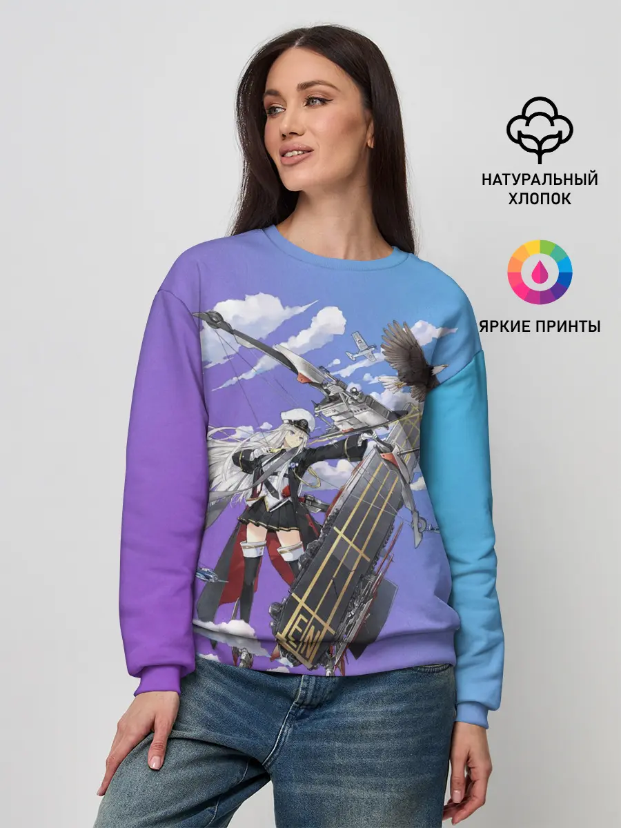 Женский свитшот / Azur Lane Enterprise and Yorktown