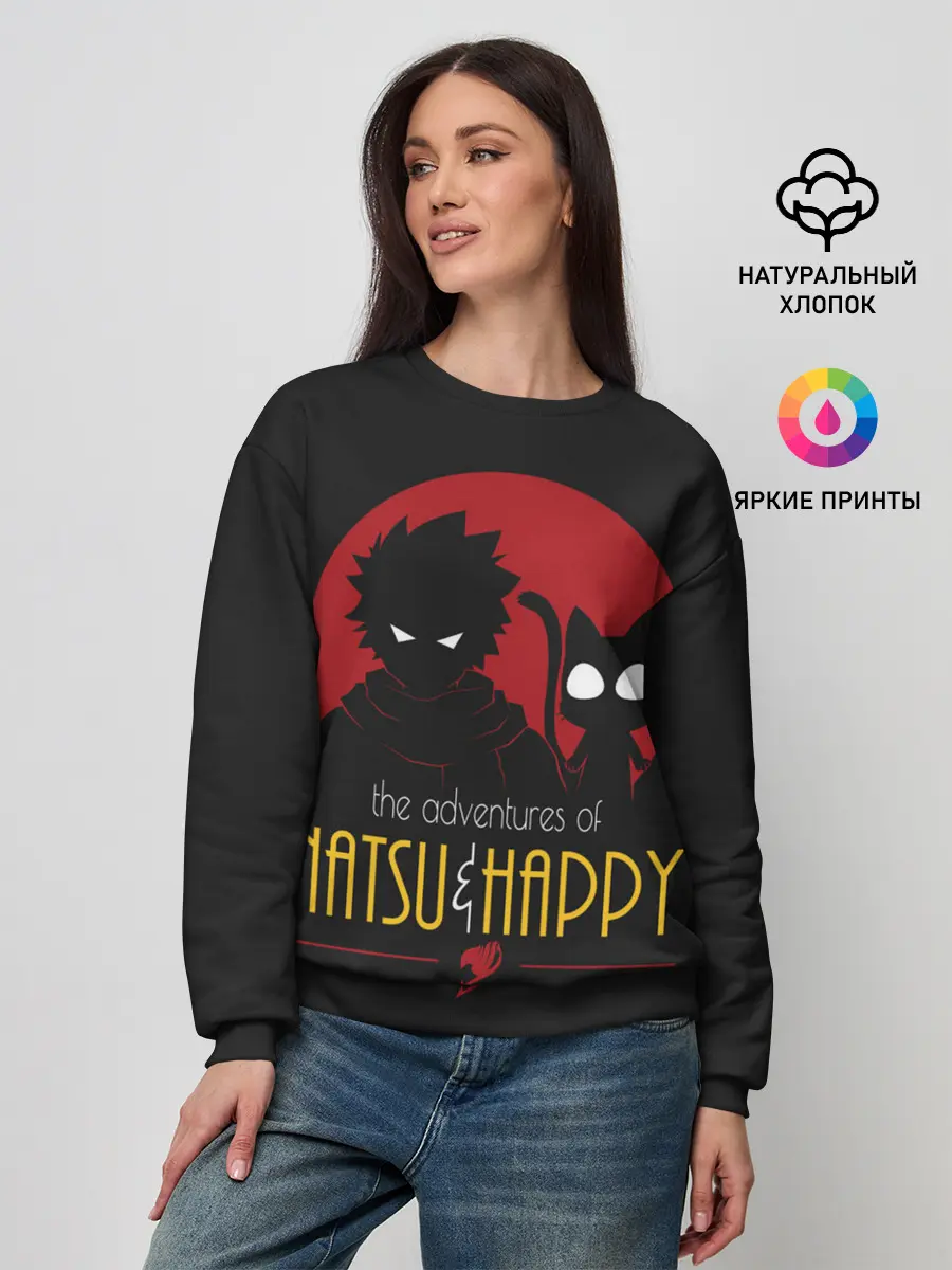 Женский свитшот / Хвост Феи Natsu i Happy