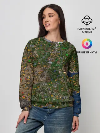 Женский свитшот / Карта в Heroes 3