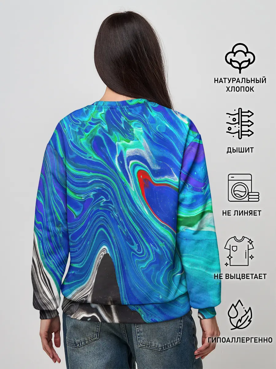 Женский свитшот / КИСЛОТНЫЙ АКРИЛ