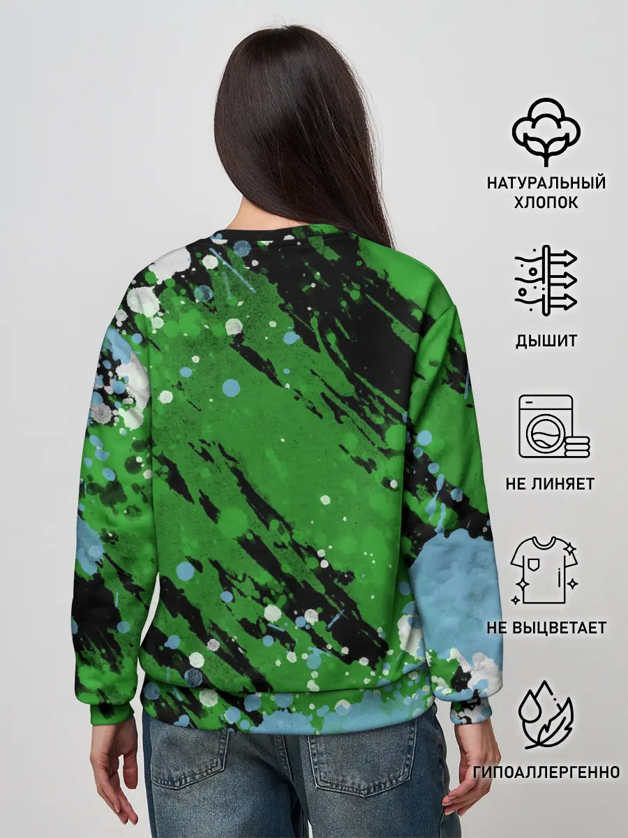 Женский свитшот / Minecraft / Майнкрафт