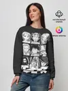 Женский свитшот / иероглифы One Piece