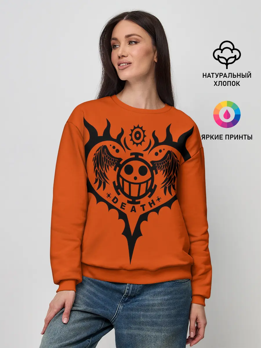 Женский свитшот / сердце One Piece
