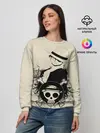 Женский свитшот / шляпа и череп One Piece