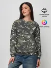 Женский свитшот / Пиксельный камуфляж