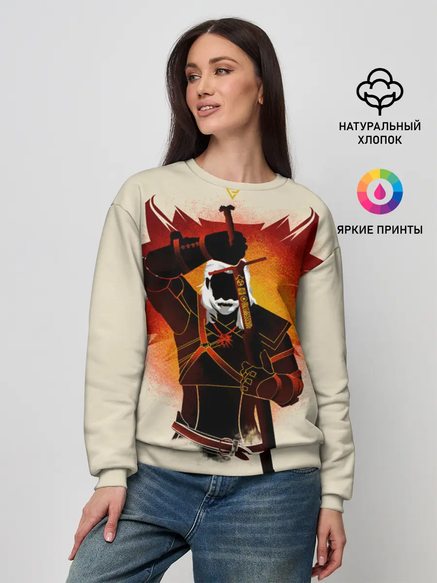 Женский свитшот / Ведьмак 3: Дикая Охота