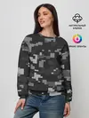 Женский свитшот / Пиксельный камуфляж