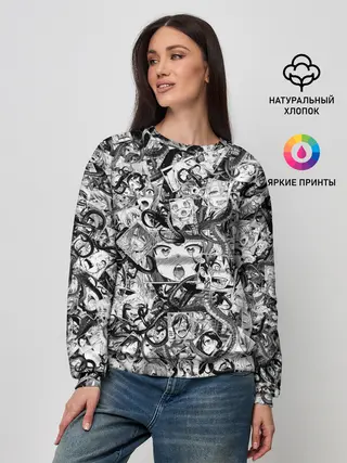 Женский свитшот / Ахегао с щупальцами