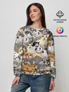 Женский свитшот / ALL CATS MEMES