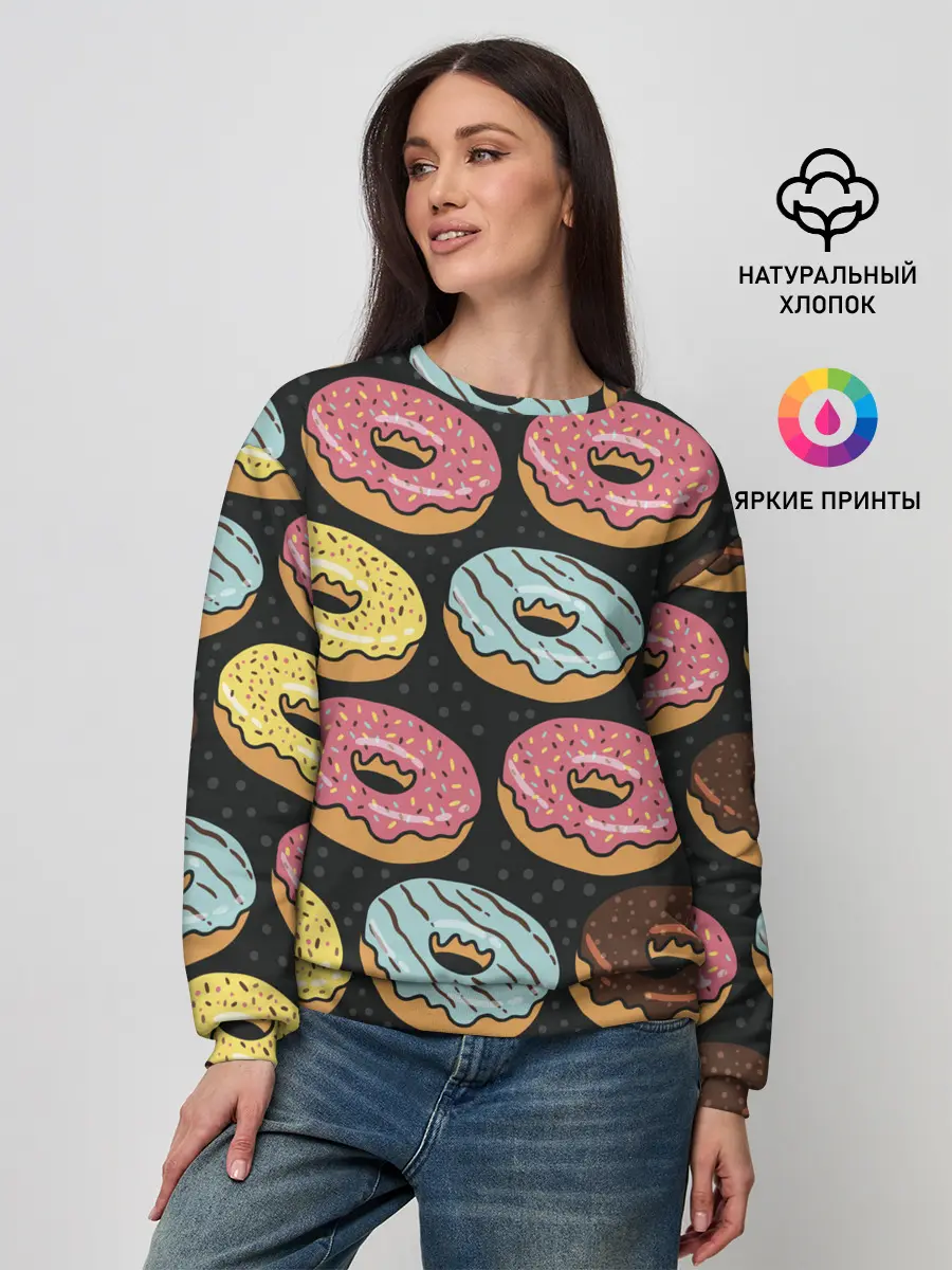 Женский свитшот / Сладкоежка